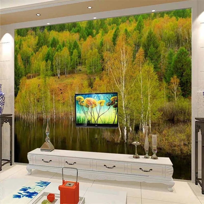 

beibehang Personalized custom wallpaper mountain water landscape landscape sofa bedroom bedroom TV backdrop papel de parede 3d