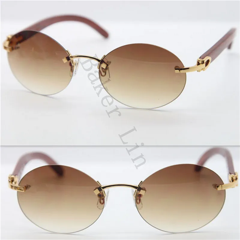 Горячие без оправы дерево Солнцезащитные очки для женщин белый черный рог