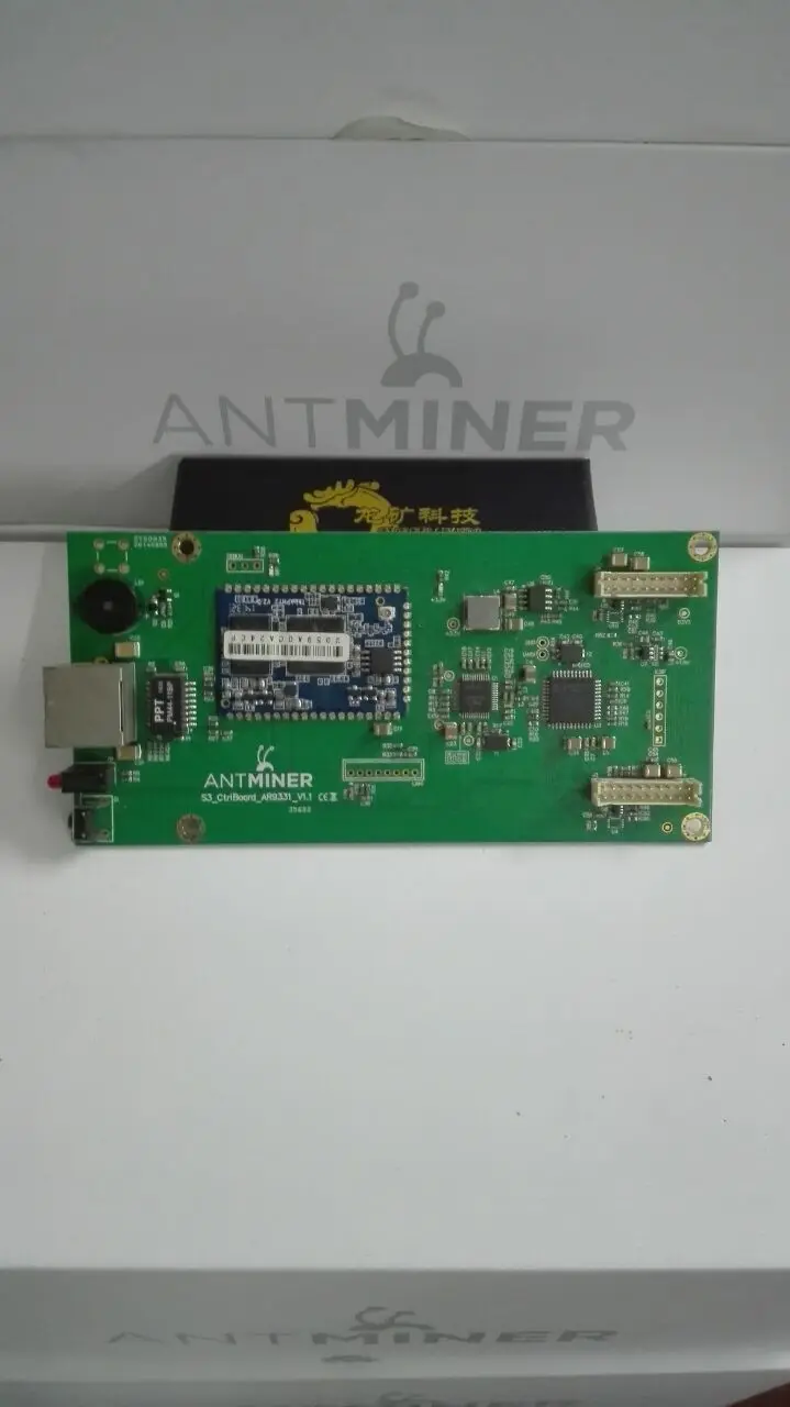 Б/у AntMiner S3 s3 + контрольная панель Биткойн Майнер 28nm 450GH шахтерная микросхема для