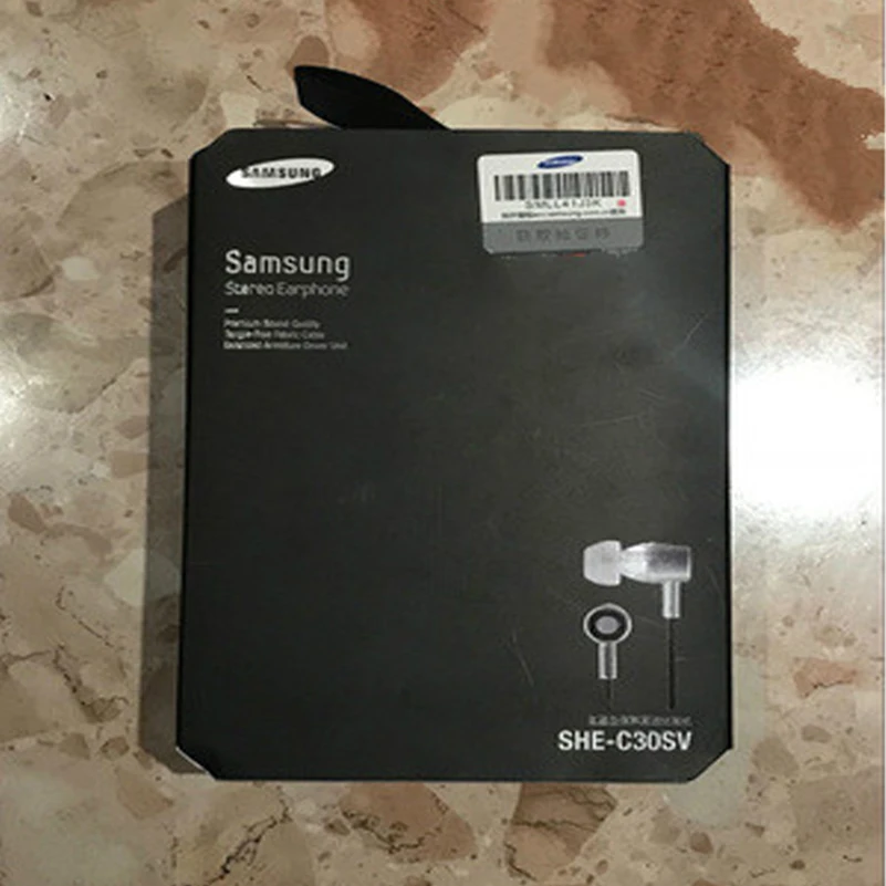 Оригинал SAMSUNG SHE C30 спортивные наушники вкладыши стерео гарнитура для Samsung Galaxy S6 S7
