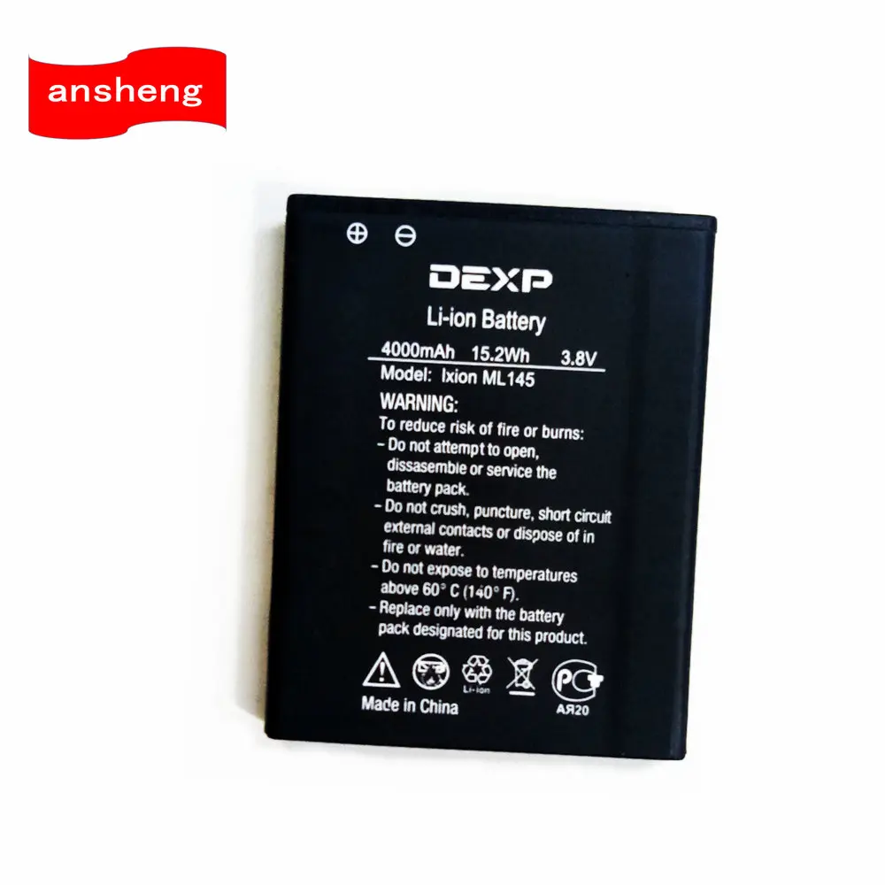 4000 мАч ML145 батарея для мобильного телефона DEXP Ixion Snatch SE|Аккумуляторы мобильных