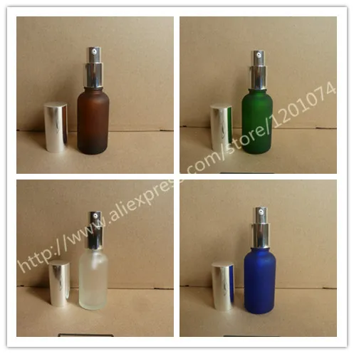30 мл синий/прозрачный/зеленый/коричневое матовое стекло флакон для лосьона с