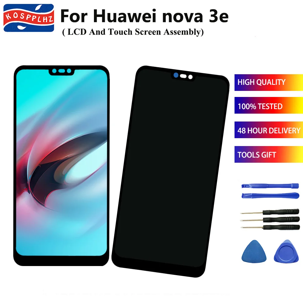 Оригинальный ЖК-дисплей для HUAWEI P20 Lite с сенсорным экраном в сборе Nova 3e /