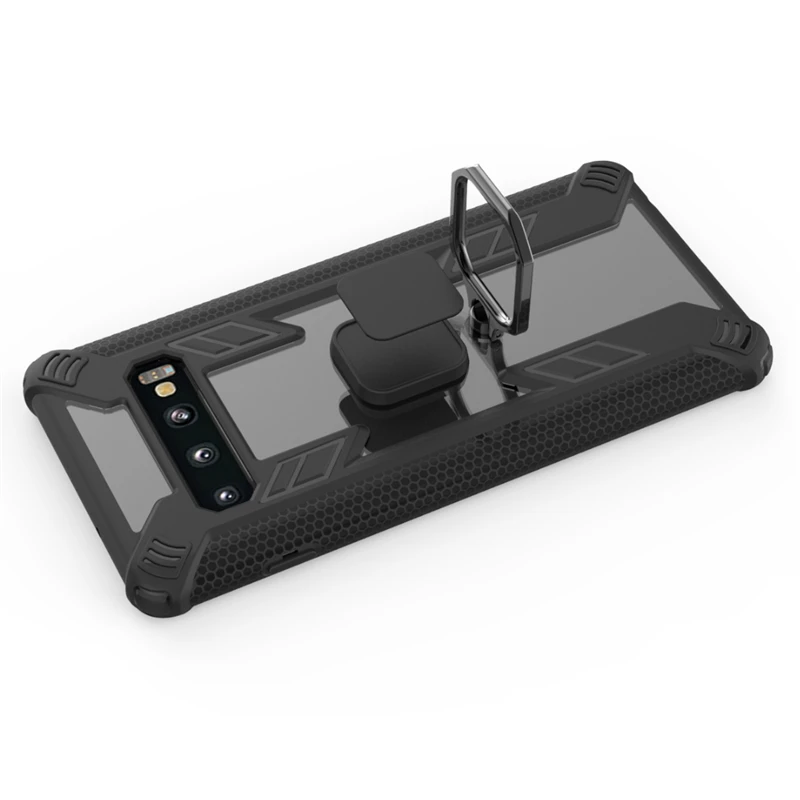 For Samsung Galaxy S10 Plus S10e M10 M20 M30 A40S A30 A50 A7 A9 2018 Predator Heavy Military Anti-Drop Ring Stand PC TPU Case |