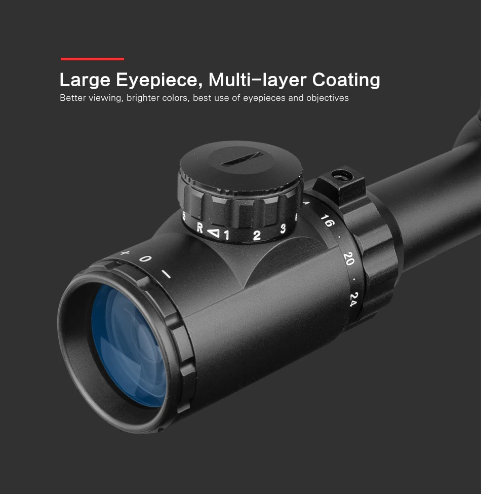 6-24X50 AOE Riflescope Регулируемый зеленый красный точечный охотничий светильник тактический прицел оптический прицел охотничьи прицелы Воздушный пистолет
