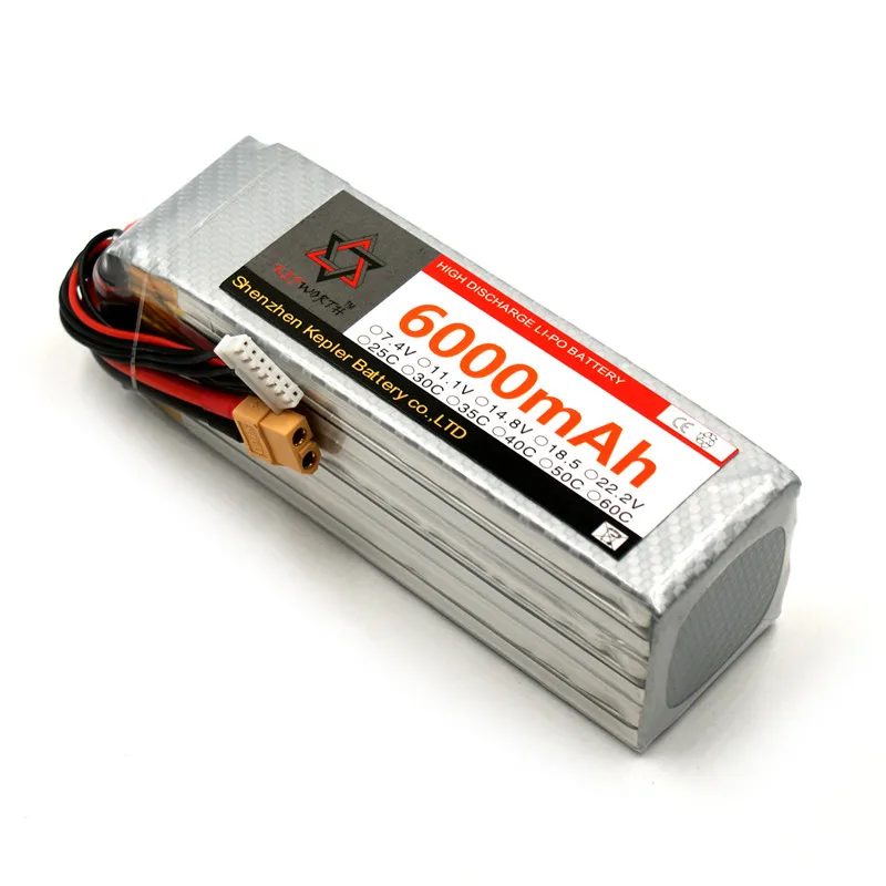 5S 18,5 v провод с силикатной гелевой Батарея 6000 2200 2600 3300 5000 мА/ч, литий-ионный полимерный Дополнительный внешний аккумулятор, Батарея для автомобиля самолет Лодка Автоцистерна беспилотный вертолет