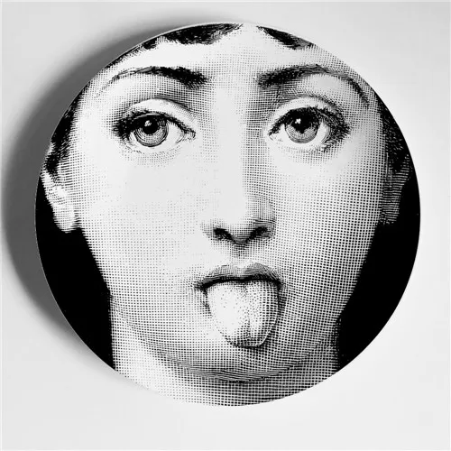 Rosenthal Piero fornasetti таблички черный/белый иллюстрации висит блюда по производству образцов/дома/отеля Декор Кавальери уход за кожей лица керамические изделия - Цвет: 12