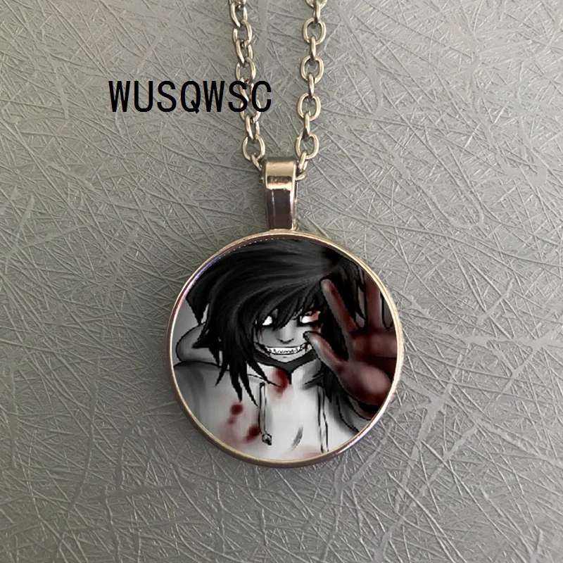 WUSQWSC Дети Горячая Распродажа Мода Creepypasta жуткий Тиччи Тоби ожерелье цепь кулон
