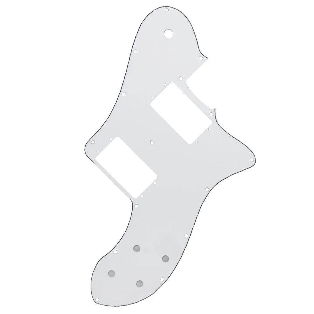 Гитарная Пластина для электрогитары белая 3 слоя с винтами мексиканских 72