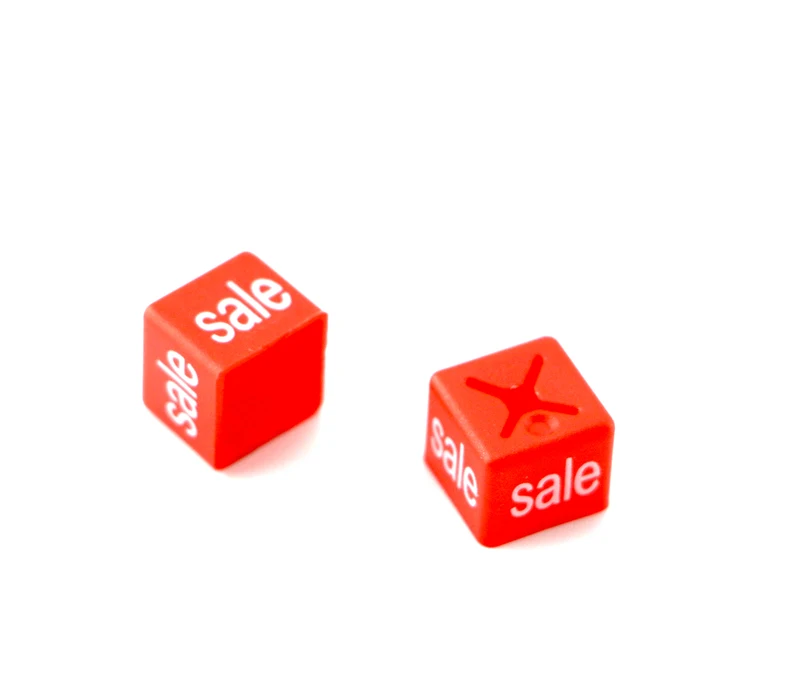 Пластиковая вешалка распродажа кубики Красный Размер зажим распечатанные