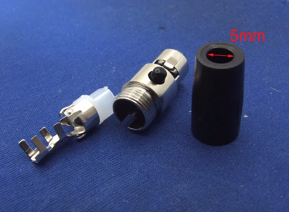 10 комплектов TA4F Mini XLR (10 4 контактный разъем + мини штекер) кабель сделай сам|cable