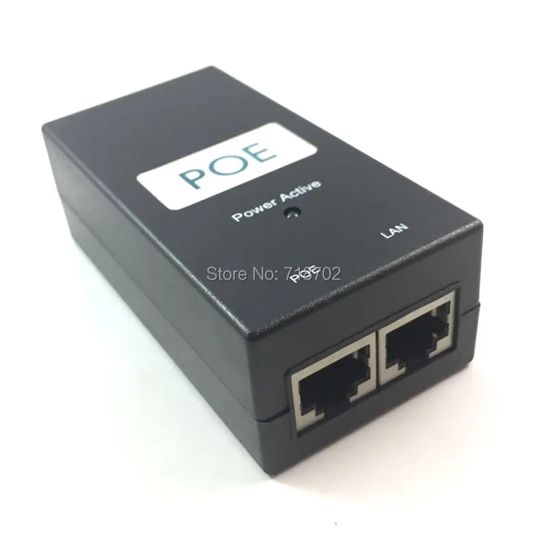 Бесплатная Доставка 5 шт. 24 В 1A POE Мощность Over Ethernet AC/DC адаптер Инжектор R J45 разъем