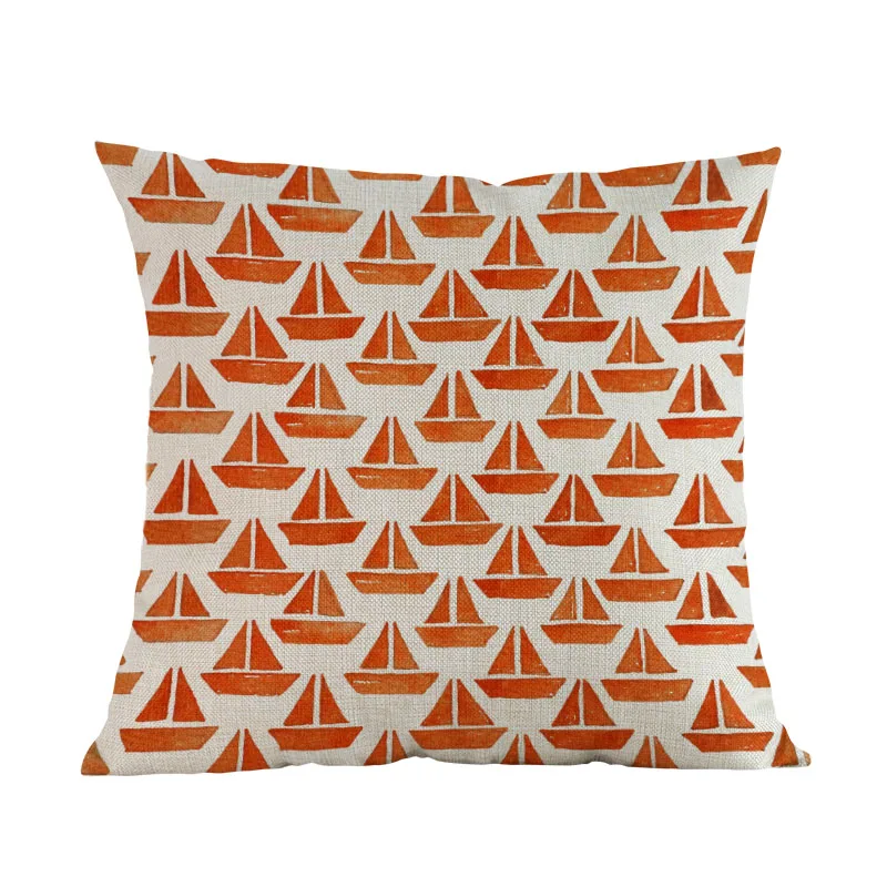 Оригинальные синие и темно-красные декоративные наволочки 45x45 см с