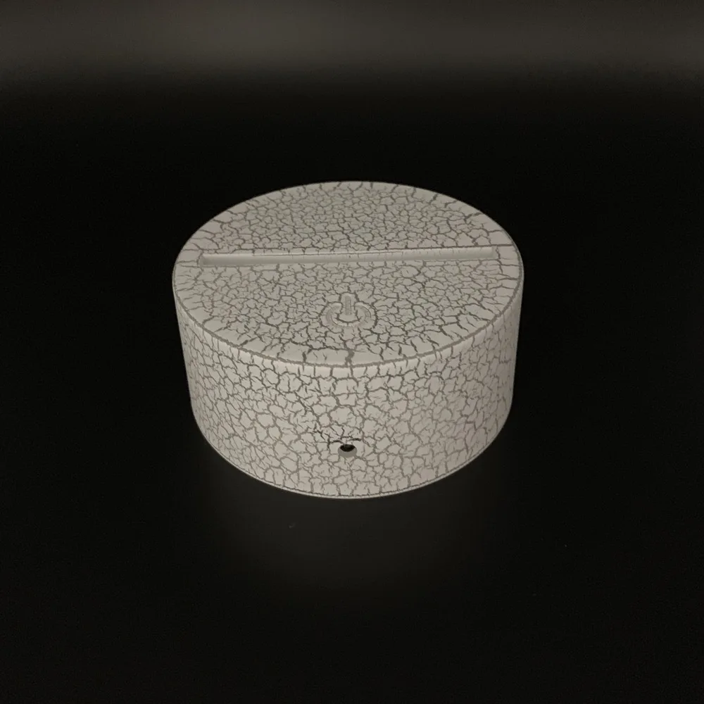 3D светодиодный ночной Светильник светящийся usb-кабель сенсорный датчик батарейный пульт дистанционного управления держатель 3d светодиодный ночник база светящийся