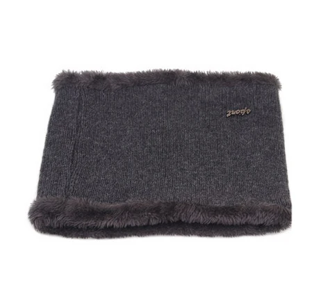Зимняя шапка Skullies Beanies, зимние шапки бини для мужчин и женщин, шерстяной шарф, шапки, Балаклава, маска, шапка, вязаная шапка - Цвет: Dark gray