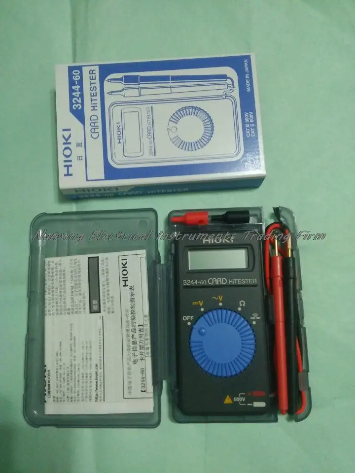 HiTester Цифровой мультиметр HIOKI 3244 60 Card автоматическое энергосберегающее