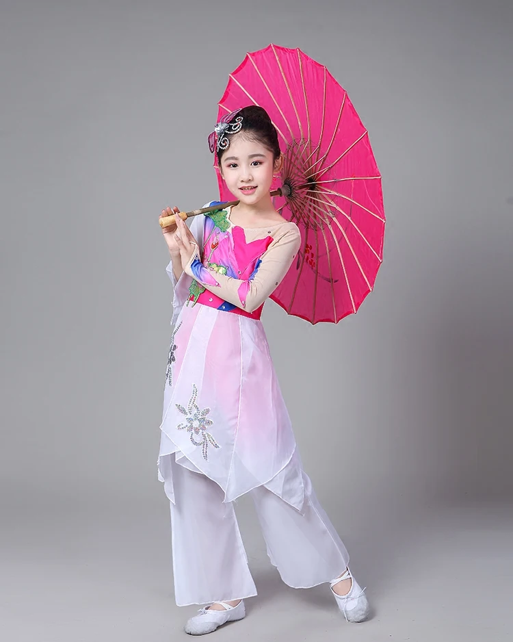 Китайское платье ханьфу для девочек китайский классический танцевальный костюм