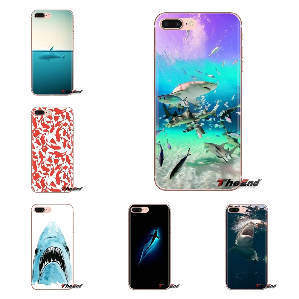 sharks Marine large creatures For Huawei G7 G8 P7 P8 P9 P10 P20 P30 Lite Mini Pro P Smart Plus 2017 2018 2019 Silicone Cover Bag |