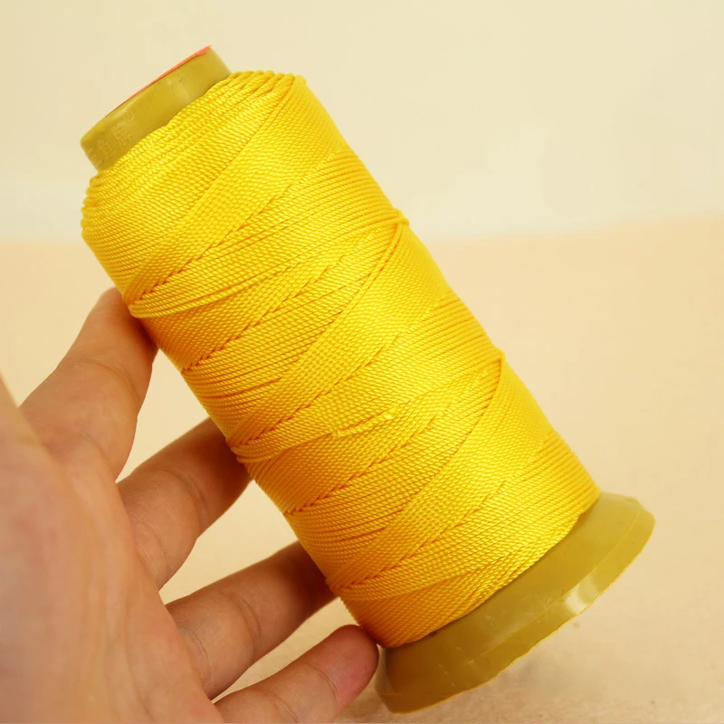 yellow 0,2 0,4 0,6 0,8 мм 1 мм из полиамида нейлоновый шнур швейные нитки веревка шелка и кожи с заостренным носком Бисер строка для Цепочки и ожерелья Браслет "сделай сам" для изготовления ювелирных изделий - Цвет: yellow