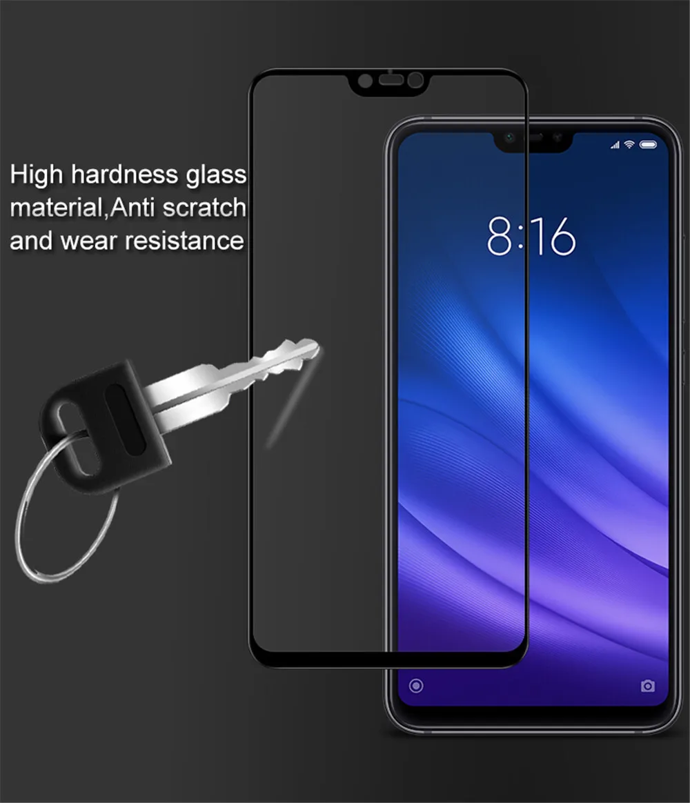 Imak Оригинал полный клей Полное Покрытие Защитное Закаленное Стекло на для Xiaomi Mi 8