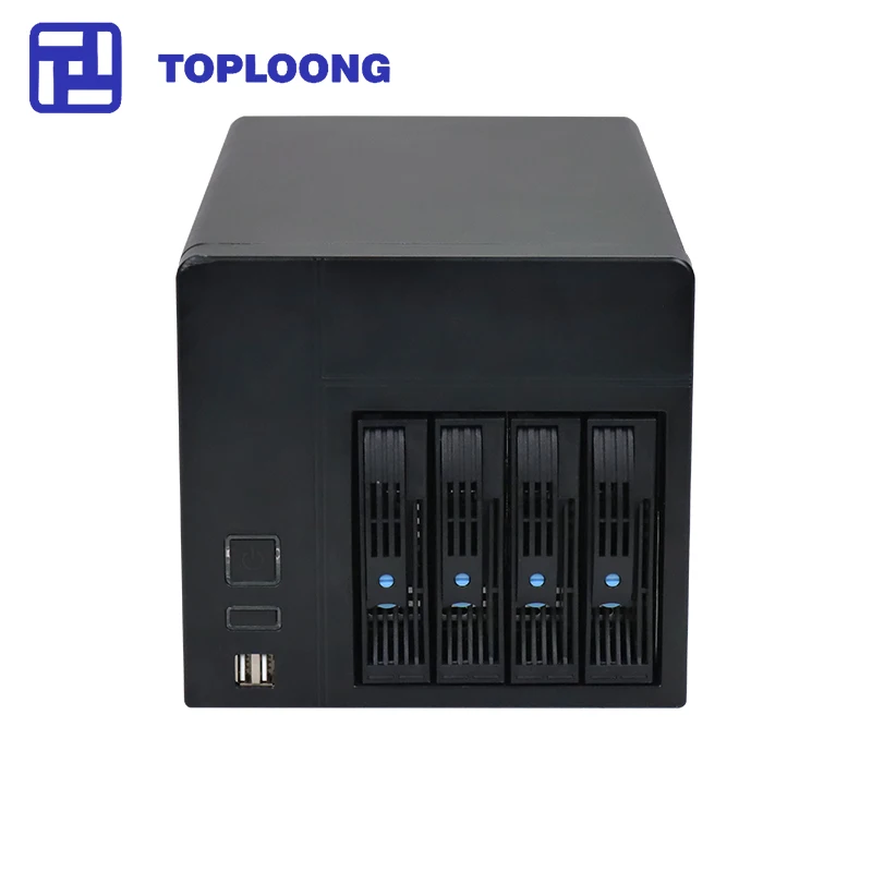 Домашний накопитель с горячей заменой NAS Серверный корпус ITX чехол IPFS 4 bays 6 ГБ sata