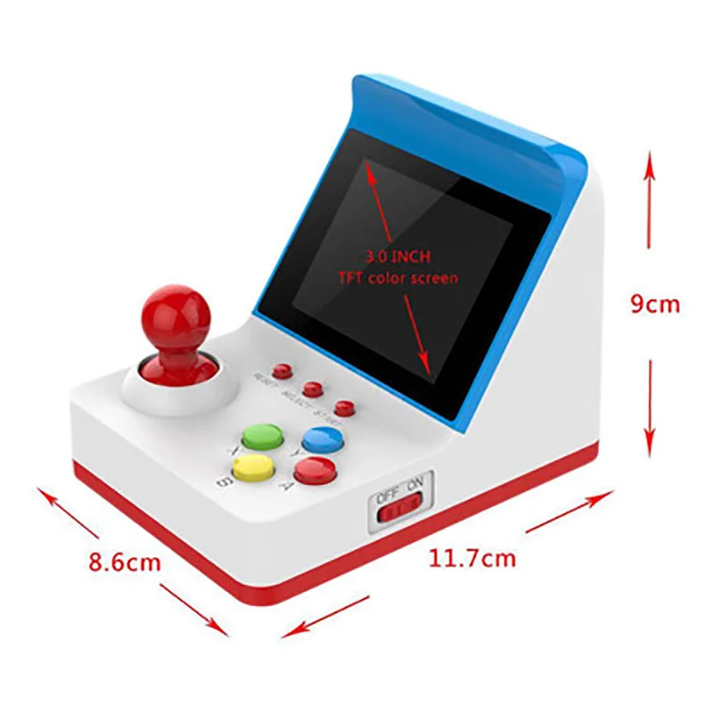 Retro FC Mini Video Game Console 3 Inch Built In 360 Games Handheld Family Kid Gift Toy | Электроника