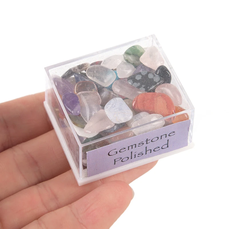 Кристаллическая минеральная каменная коллекция энергетический камень 1 коробка