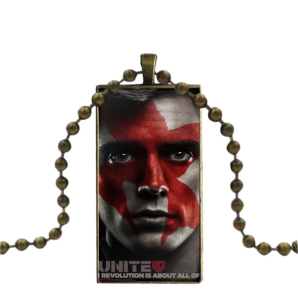 Голодные игры ловли огня Finnick для детей бронзового цвета стекло кабошон с