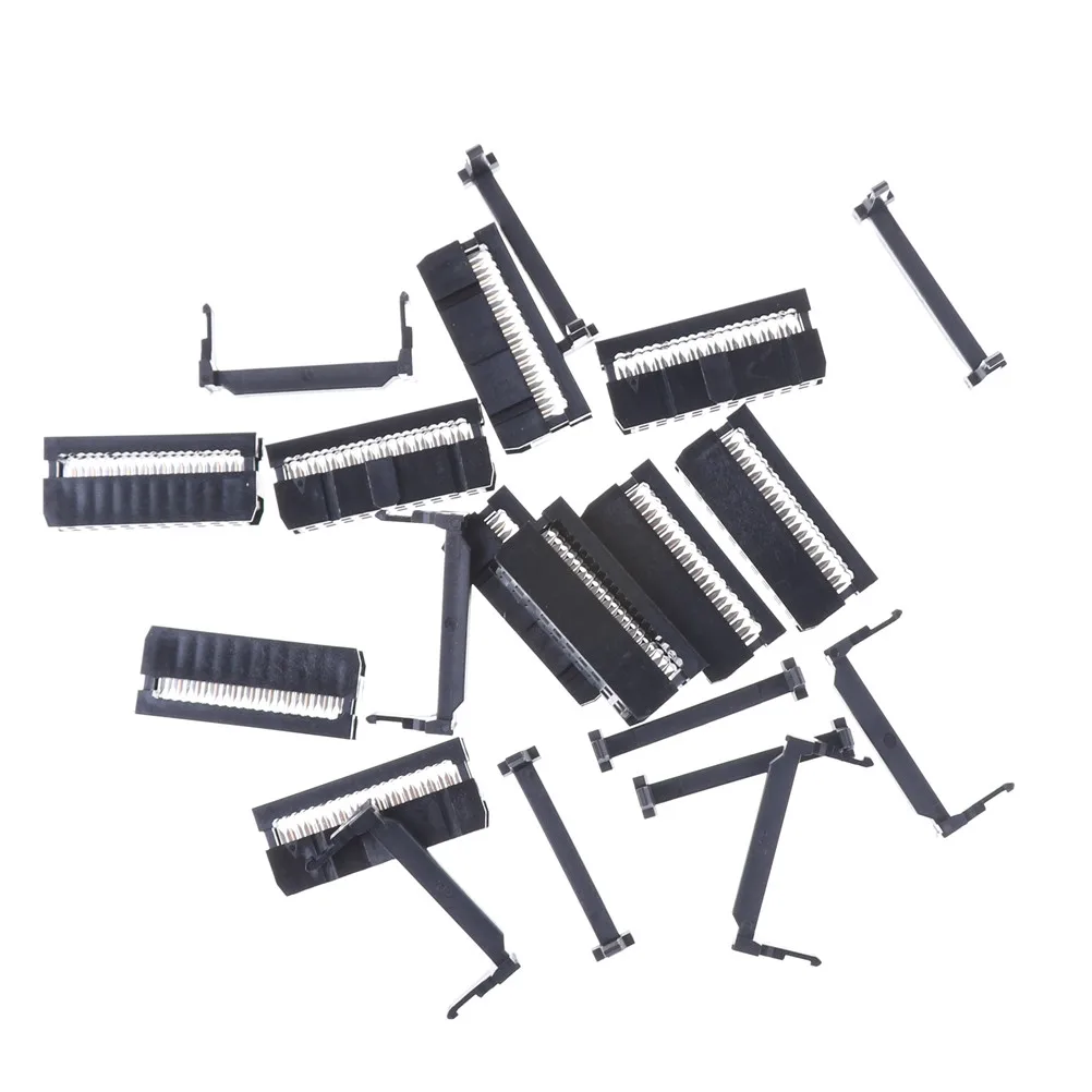 10PCS/set New 20 Pin Female Header FC-20 2.54 Mm Pitch Socket Skillful Manufacture IDC Connectors | Обустройство дома