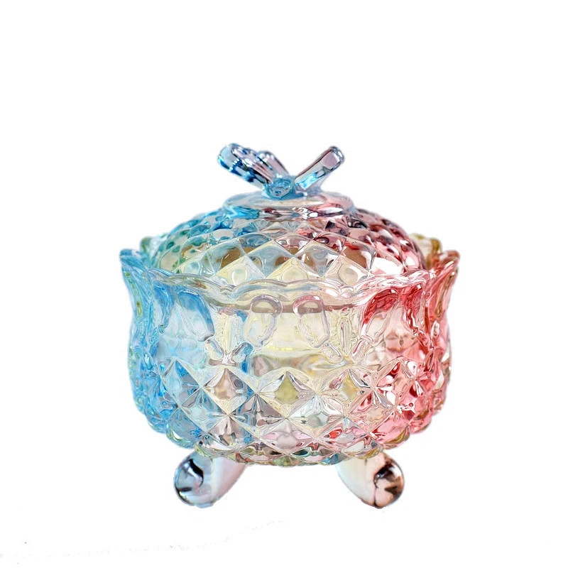 Европейский контейнер для хранения красочных стеклянных ювелирных изделий