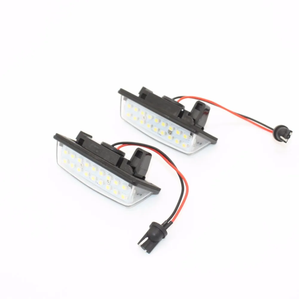 2x безошибочный 18 3528 SMD светодиодный светильник номерного знака Автомобильная