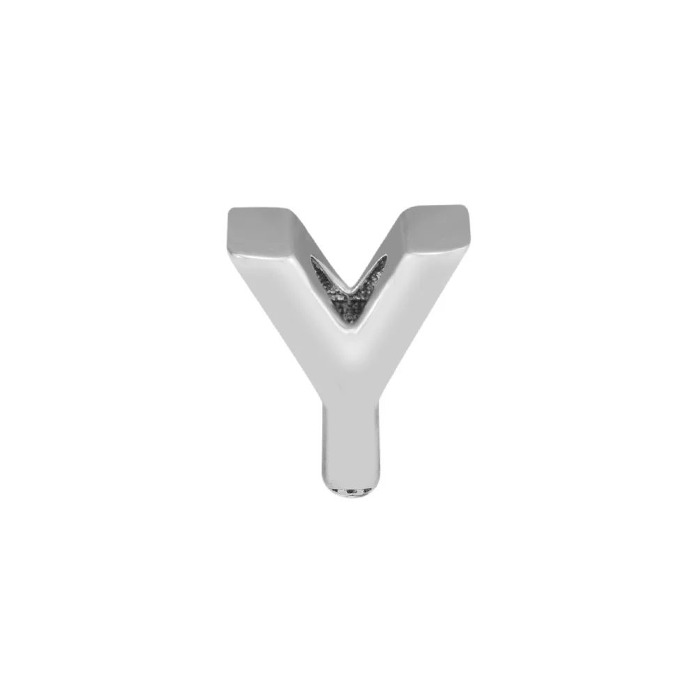 

CKK 925 Sterling Silver Letter Y Charm Beads Original Fashion Jewelry Making Fits For Bracelets & Bangle
