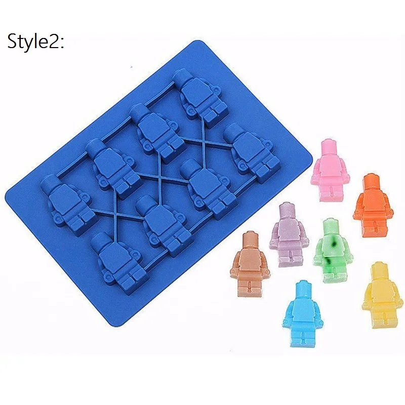 Тетрис блоки РОБОТ силиконовая форма для шоколада ледяной куб трафареты
