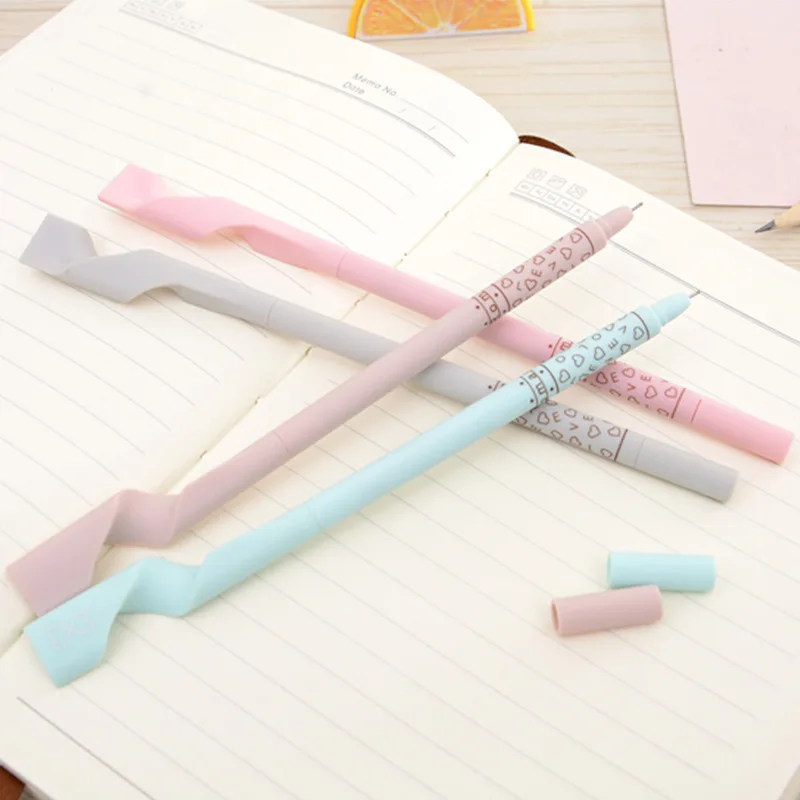 2 шт./упак. двойной пара гель черные чернила для ручки кавайные канцелярские