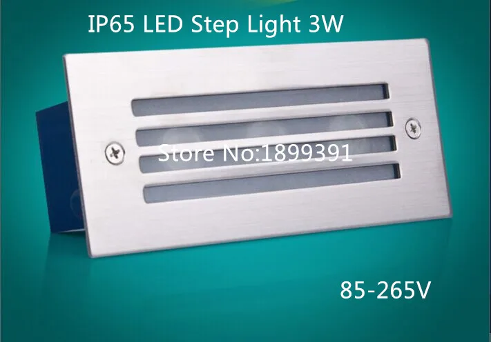 Встраиваемый подземный светильник для лестницы IP65 3 Вт комнатный и уличный 12 В