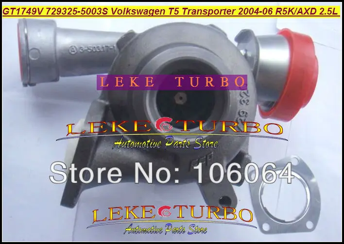 Бесплатная доставка GT1749V 729325 5003S 5002S 070145701K Turbo для Volkswagen VW T5 автобусный транспортер