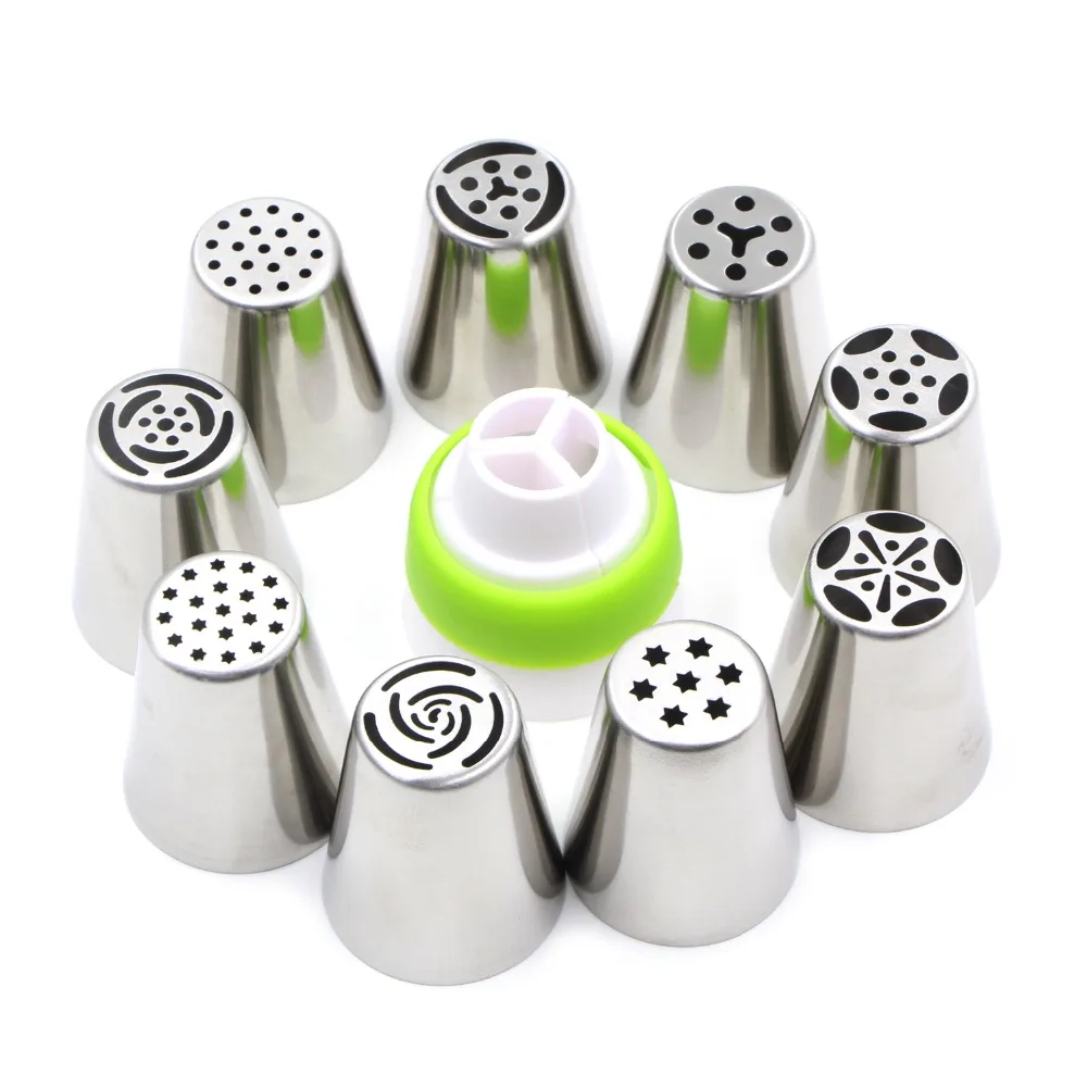 Набор кондитерских изделий из нержавеющей стали 9 шт. насадки помадка украшение