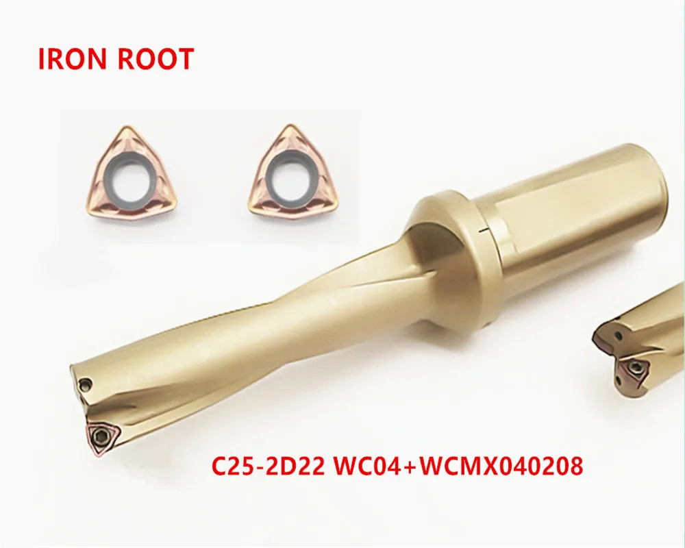 

Индексируемая дрель New1P C25-2D22 WC04 U drill + 2P WCMX040208-FZ 6115 вставка