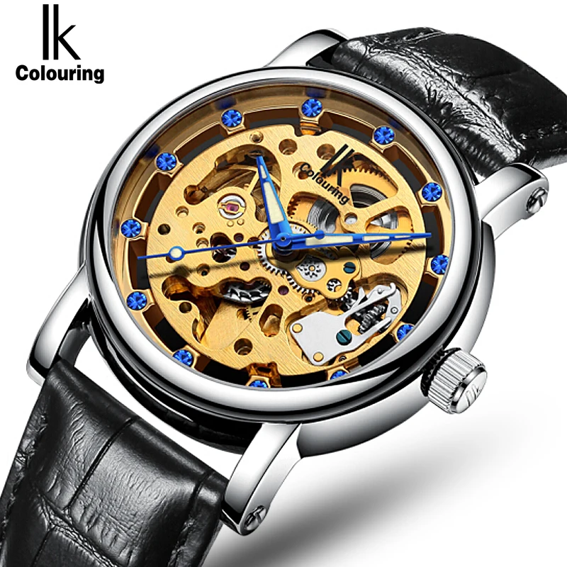 Оригинальные автоматические механические мужские часы IK в стиле стимпанк
