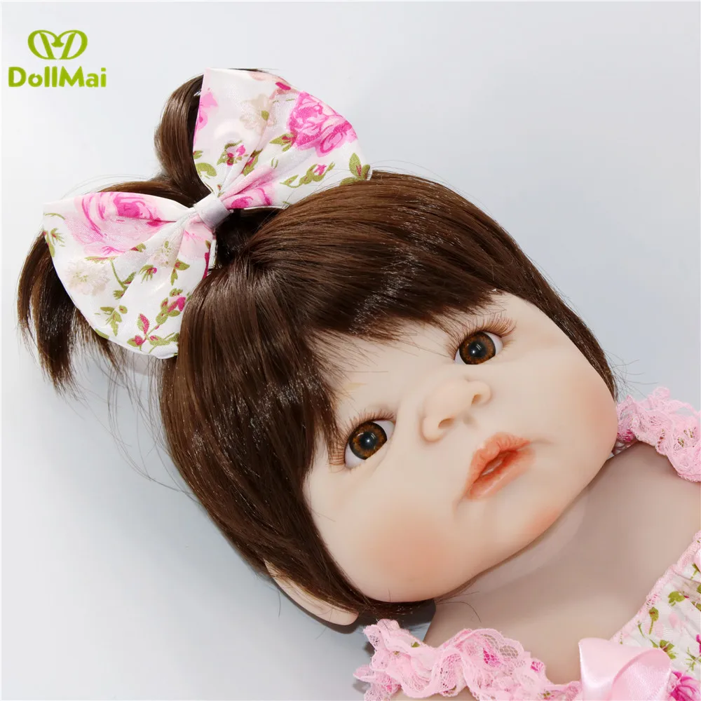 Кукла reborn alive 22 дюйма ручная работа Реалистичная кукла Reborn Baby для девочек полное