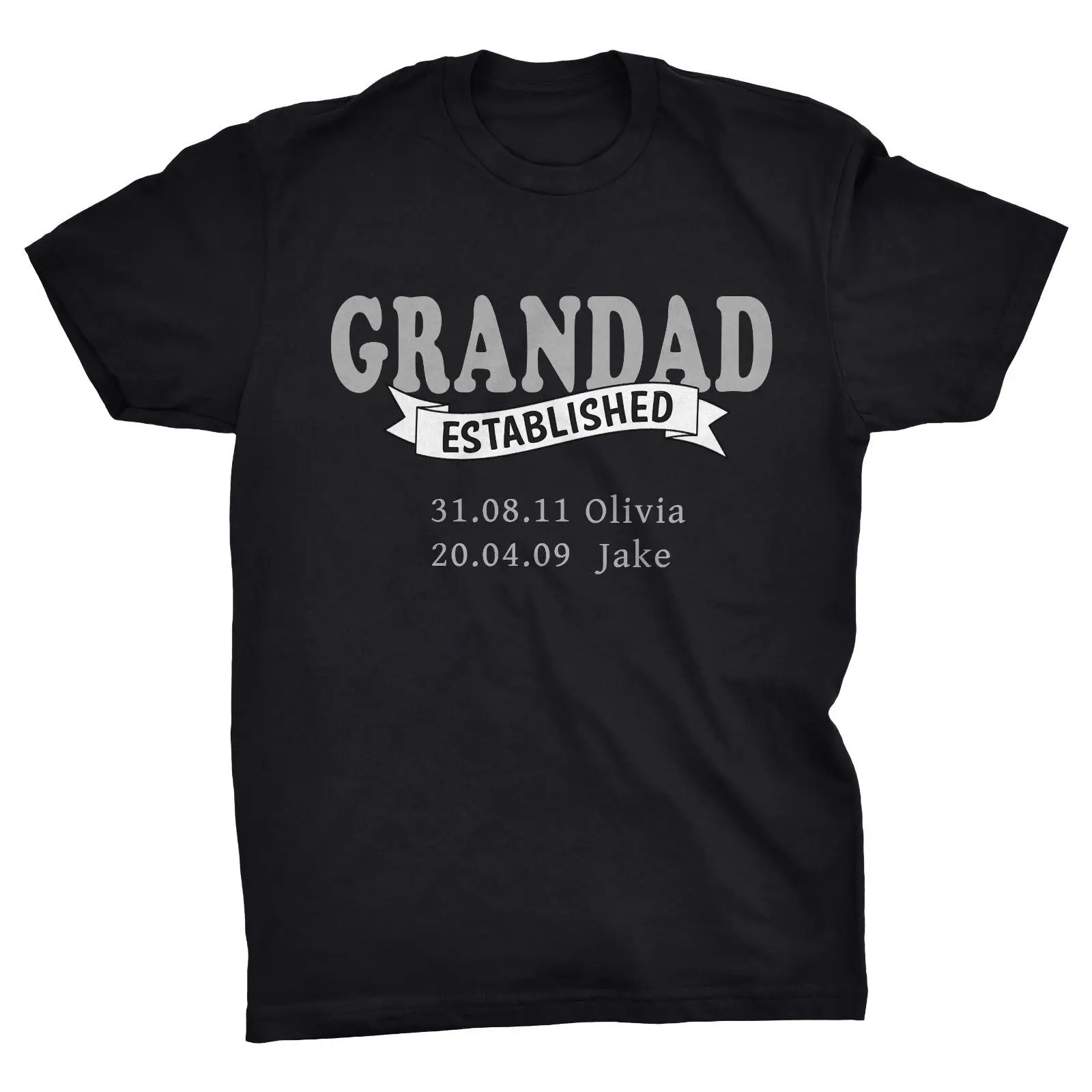 GRANDAD/футболка для дня отцов с индивидуальным дизайном детские топы именами и