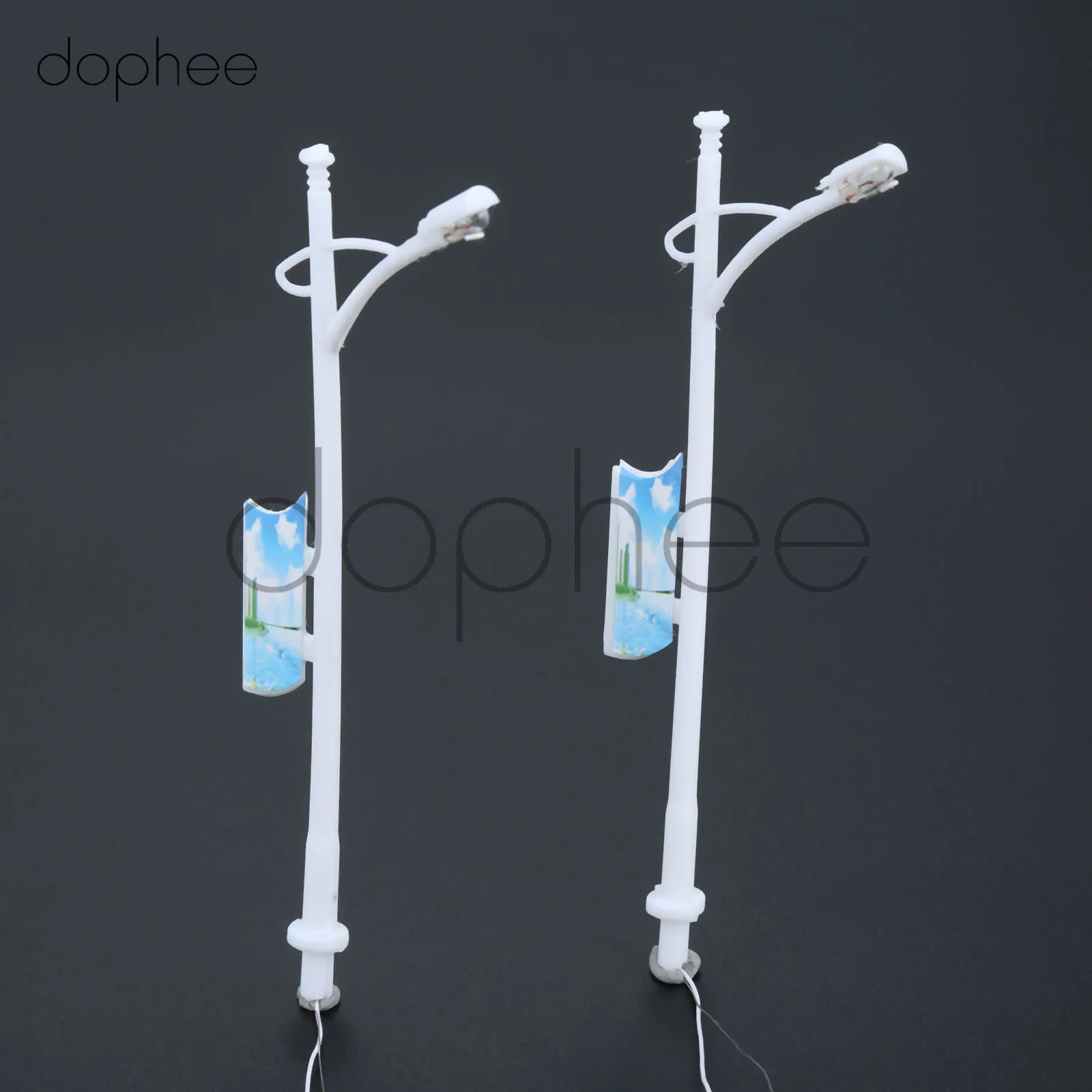 Dophee 10 шт. модель железнодорожного поезда лампа послерекламный уличный