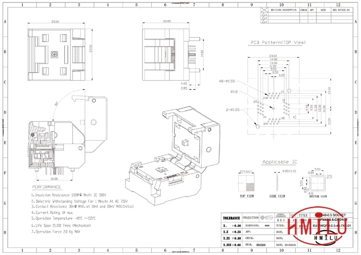 QFN48 MLF48 IC Тесты разъем шаг 0 5 мм раскладушка чип Размеры 7*7 флэш-адаптер