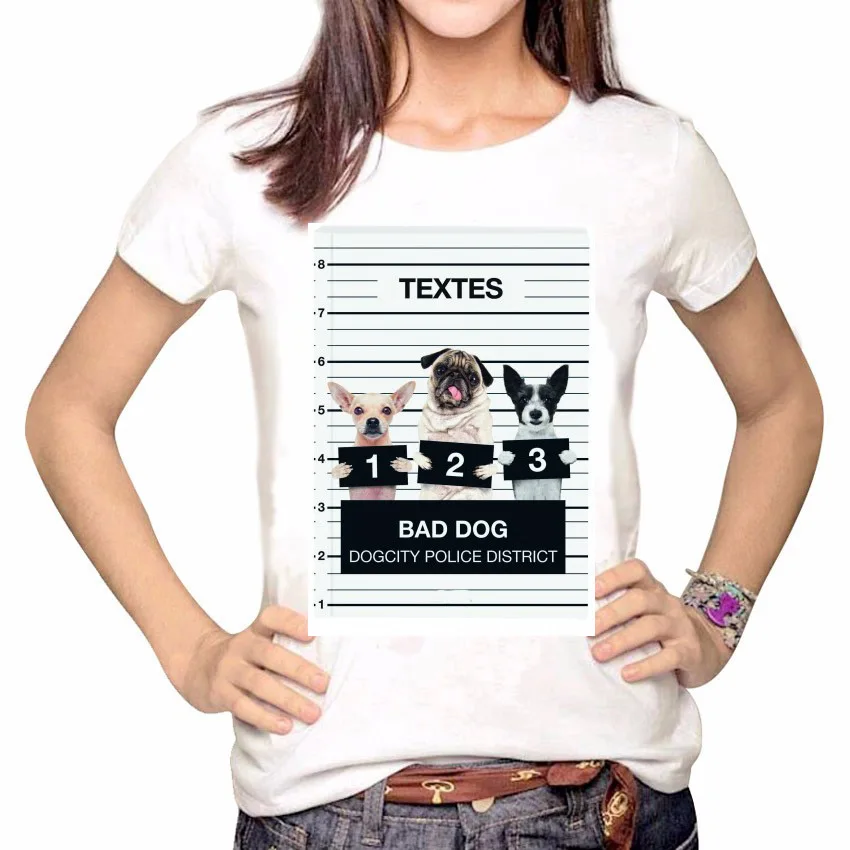 Topjini Новая мода 2019 Лето Bad Dog Cat печати для женщин футболка лошадь с крыльями Printting
