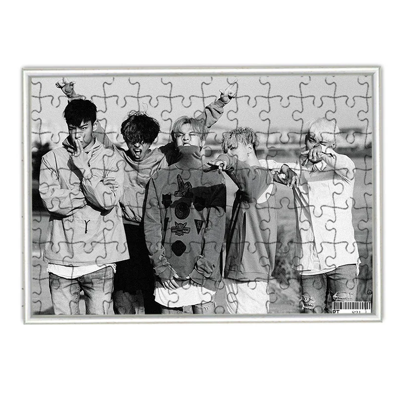 [MYKPOP] пазл BIGBANG THE MOVIE A 120 шт. с фоторамкой украшение стола коллекция фанатов KPOP