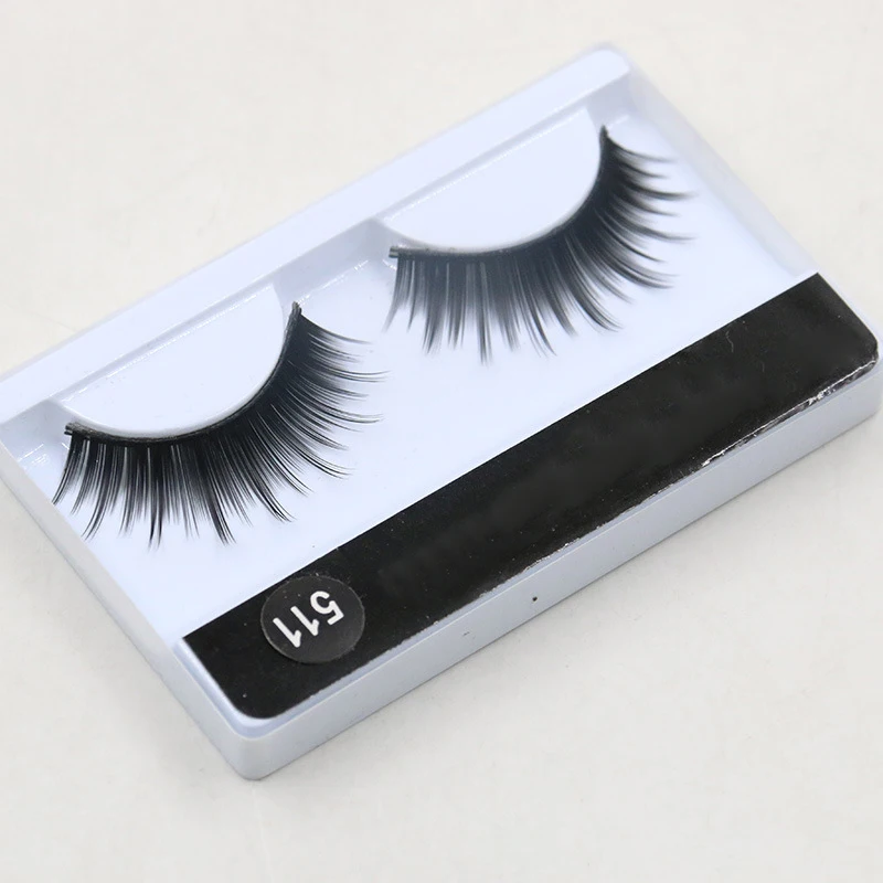 

1 Pair Natural Soft Eyelashes 100% Handmake Thick Long False 3D Fake Eyelashes Eye Makeup