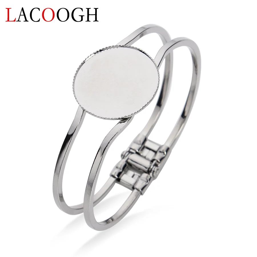 Модные браслеты золотого цвета настройки браслетов Подходит кабошон камея