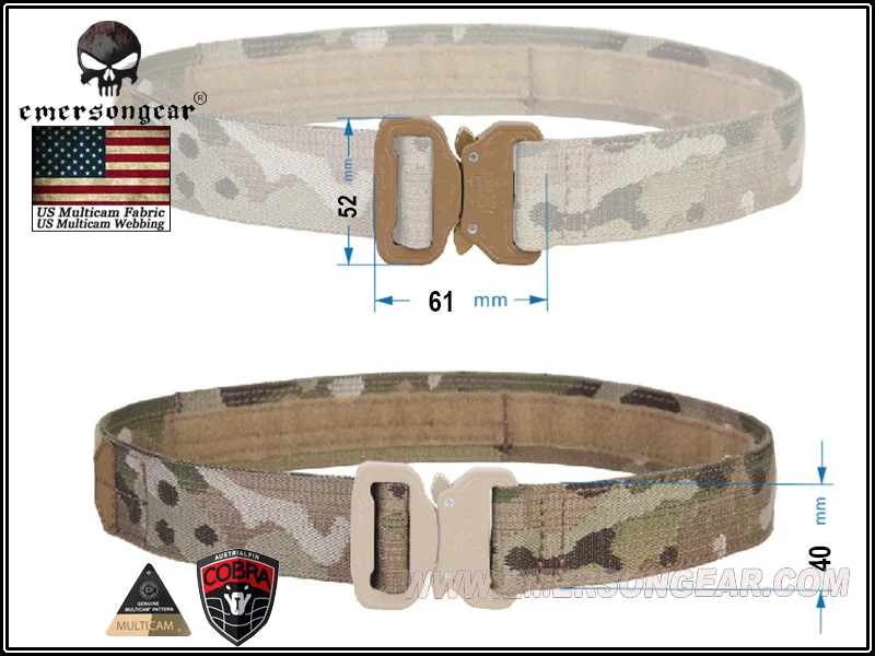 Emerson Тактический 1 5 дюймов пояс стрелка военные страйкбол ремень Multicam EM9301|emersongear