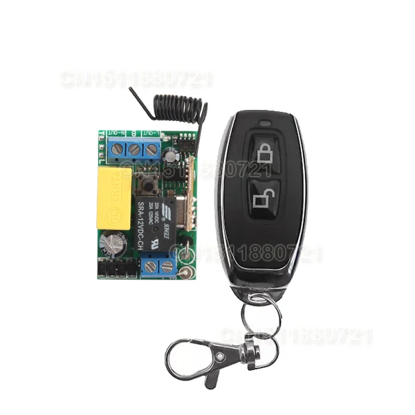 Light Lamp LED Bulb Remote Control Switches Input AC220V Output 1CH Relay Receiver Transmitter Learn Lock Unlock 315/433 | Обустройство