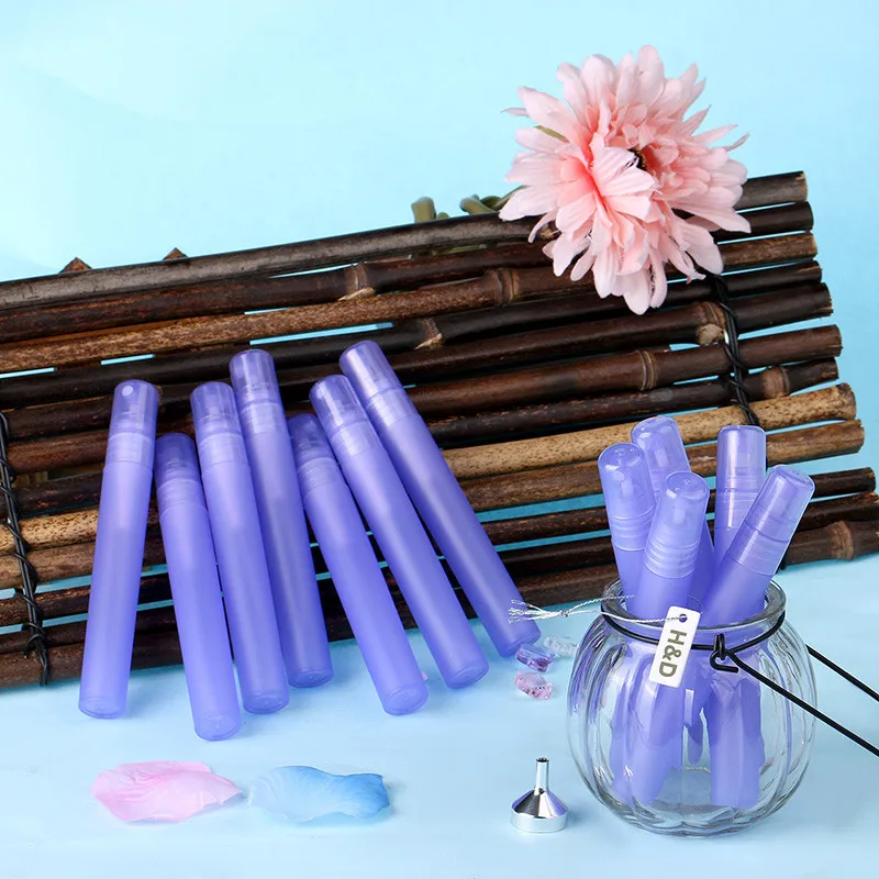 12 шт./лот 10 мл пластмассовый распылитель для духов Для женщин пустая бутылка с